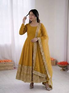 Belles robes de soirée pour les fêtes Robe élégante avec Fancy Dupatta - Product Image 2