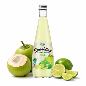 For 330ML Lime Coconut Water Drink Sugar-Free Refreshing Coconut <b>Beverage</b> in Can Made Ho Chi Minh City OEM/ODM Private Label - Product Image 1