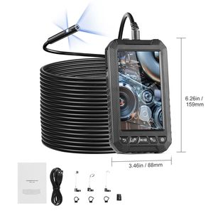 Telecamera Endoscopica Industriale con Schermo da 5 Pollici, Tripla Lente, Cavo Semi-Rigido da 15 Metri, 1080P, 8 + 2 Luci LED - Product Image 6