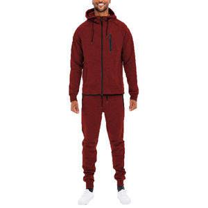 Ensemble de survêtement deux pièces pour homme en polaire technique polyester, avec sweat à capuche zippé et pantalon de jogging, personnalisable, nouveau - Product Image 6