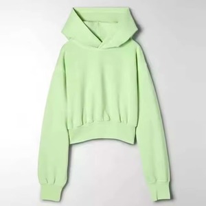Ensemble sweat-shirt à capuche et short en molleton pour femme, 2 pièces, couleur unie, coupe ample, tenue décontractée d'automne avec poches, 100% coton - Product Image 6
