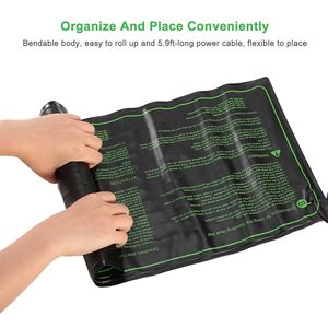 Tapis chauffant pour semis IP67 étanche 17,5W pour la propagation des plantes, coussin chauffant hydroponique pour semis, serres agricoles - Product Image 5