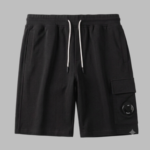 100% Cotton <b>Men's</b> Solid Pattern Mid Waist <b>Shorts</b> With Drawstrings Cargo Style Slim Fit <b>Men's</b> <b>Knee</b> <b>Length</b> Cargo <b>Shorts</b> - Product Image 1
