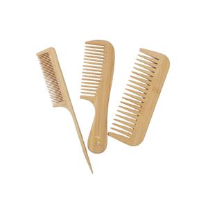 Peine de Bambú Natural Ecológico Antiestático para el Cuidado del Cabello Sostenible - Product Image 2