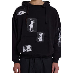 Ventes en gros de sweats à capuche imprimés en molleton 100% coton pour hommes, nouveau design, légers et confortables, sweats à capuche pour la saison hivernale - Product Image 2