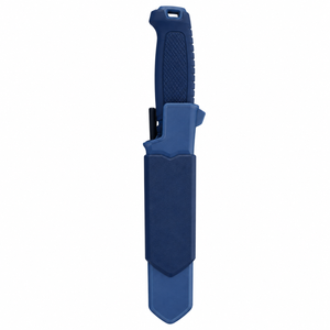 Cuchillos de Hoja Fija Azules para Exteriores con Hoja Afilada de Acero Inoxidable, Mango Texturizado Antideslizante y Funda Protectora para Camping y Senderismo - Product Image 5
