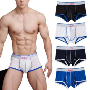 Calzoncillos bóxer de algodón rojos sexys para hombre, de cintura media, sin costuras, a la moda, para jóvenes con personalidad - Product Image 1