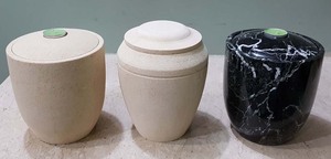 Premium Marble Funeral Cremation Urn for Human Ashes Adult Size with Keepsake <b>Memorial</b> Urn Set Luxury <b>Stone</b> Ash Urn Wholesale - Product Image 5