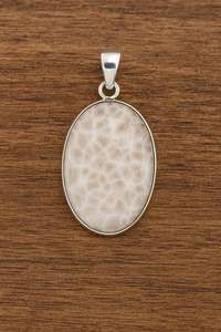 Natural Large Pink Larimar Oval Pendant 925 Sterling Silver Handmade Jewelry Healing Stone Designer <b>Statement</b> <b>Necklace</b> for Her - Product Image 4