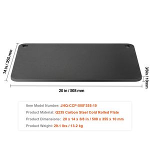 Pietra per Pizza in Acciaio al Carbonio Pretrattata 20'' X 14'' X 3/8'' (35cm) con Conducibilità Superiore, Adatta al Forno, Confezione Originale - Product Image 4
