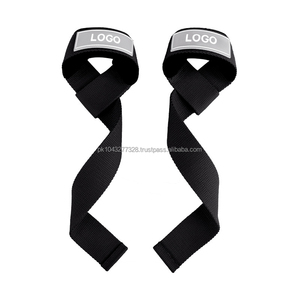 Sangles de poignet unisexes respirantes et écologiques en coton, avec logo personnalisé, pour la musculation, l'entraînement en salle de sport, la musculation avec poids, la force athlétique - Product Image 6