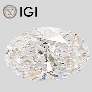 เพชรรูปไข่ 3.10 กะรัต สี D ความสะอาด VVS2 เพาะเลี้ยงในห้องปฏิบัติการ ได้รับการรับรองจาก IGI สำหรับการทำเครื่องประดับ - Product Image 1