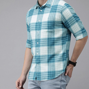 Camisas de Franela a Cuadros para Hombre, de Marca de Lujo, Populares en Oferta - Product Image 2