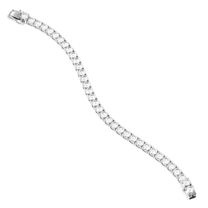 REYES Exquisitas Pulseras de Tenis de Plata de Ley 925 con Moissanita de 13.88 Quilates, Personalizables OEM, Regalo para Mujer, Joyería Fina para Fiestas - Product Image 3