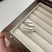 Anillo de Plata de Ley S925 con Diseño Coreano de Nicho, Multicapa, Estilo Blogger de Moda, Personalidad INS, Venta al por Mayor - Product Image 4