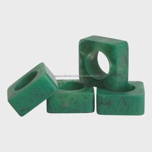 Anillos de Servilleta de Resina de Primera Calidad, Decoración para Recepción de Bodas, Anillos de Mesa para Fiestas Formales, Juego de Piezas de Lujo - Product Image 6