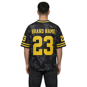 Camiseta de Fútbol Americano Personalizada con Sublimación, Cuello en V, Manga Corta, Número Personalizado, Talla Grande, Poliéster de Alta Calidad - Product Image 2