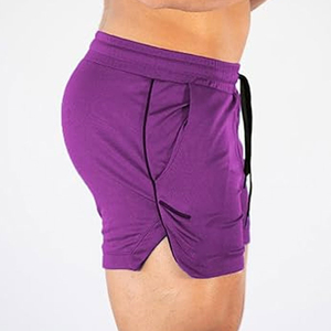 Shorts de sport confortables et solides, fabriqués en usine, design personnalisé, votre propre logo, respirants, séchage rapide, taille élastique pour hommes - Product Image 6
