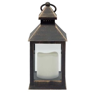 Classic Dynamic Design <b>Square</b> Shape Metal And Glass <b>Candle</b> Lantern Centerpiece for Floor Home & Hotel with Brass Finished - Product Image 5