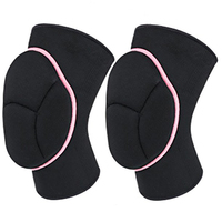 Nouvelles protections de genoux améliorées antidérapantes avec rembourrage épais, pour pole dance, avec grip en gel et silicone adhésif