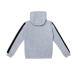 Ensemble de survêtement gris à capuche pour garçons, manches longues, couleur unie, décontracté, fermeture éclair sur le devant, poches latérales, vêtements d'automne - Product Image 3