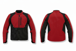 Lightweight Custom Style Textile Motorcycle Jacket with Zipper Pockets & Adjustable Sleeves High Performance Bike Riding Jacket - Product Image 5