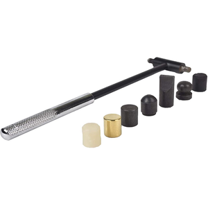7.5" Crafter's 6 In 1 Multi Purpose Head Hammer Includes Brass, Nylon, Rounded Dome, Flat, Standard Head & Curved Head | - Product Image 1