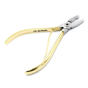 Pince dentaire orthodontique professionnelle Dela Rosa plaquée or pour la mise en forme des fils orthodontiques en acier inoxydable - Product Image 1