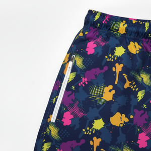 กางเกงว่ายน้ำชายแบบแห้งเร็ว OEM พร้อมเชือกผูกเอว พิมพ์ลายตามสั่ง โลโก้ตามสั่ง ชุดชายหาด ผ้าแคนวาสกันน้ำ ผ้ายืดโพลีเอสเตอร์ - Product Image 6