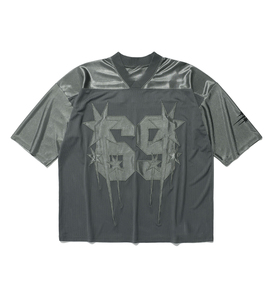 Camiseta Deportiva Estilo Rugby con Cuello en V de Malla Ajustada - Ropa Deportiva Transpirable de Alta Calidad, Secado Rápido y Ecológica para Unisex - Product Image 1