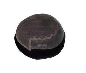 Toupee de Cabello Humano 100% con Frente de Encaje Modelo Q6 para Hombre, Cabello Remy Indio, Diseño Central/Medio, Taz Hair BD - Product Image 3