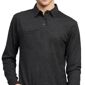 Camisetas Polo Color Rojo Marrón al por Mayor, Personalizadas con Estampados Lisos, Transpirables, de Manga Corta, Camisetas de Golf de Algodón para Hombre - Product Image 5