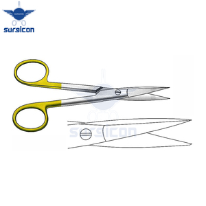 Ciseaux Converse 13,5 cm (5-1/4 pouces) à lames droites semi-affûtées, ciseaux chirurgicaux TC Gold avec lames de coupe de précision - Product Image 5