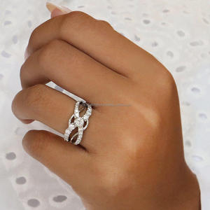 Igi/gia Lab เติบโตวินเทจ14K ทองคำขาวใส่ได้ทั้งชายและหญิงแหวนแต่งงาน/หมั้นเจียระไนเพชรสำหรับงานเลี้ยงครบรอบ - Product Image 3