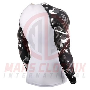Full Sleeve High Quality Spandex Polyester MMA Rash Guard <b>for</b> <b>Men</b> Custom Printed Bjj Fashion <b>Men</b> Rash Guard - Product Image 3