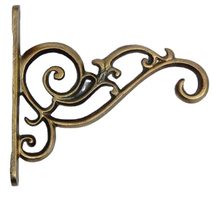 Vintage Look Fixture Solid Aluminium Made Brass Hot Selling Wall Brackets Supporting High Quality Brass Metal Supporter