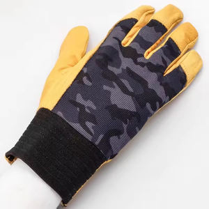 Guantes de Trabajo de Cuero Vacuno con Diseño Moderno, Alta Calidad, Cómodos y Estampados, Guantes de Conductor Suaves de Buena Fabricación - Product Image 2