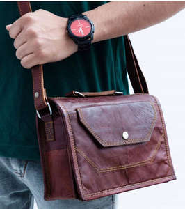 Meilleure vente personnalisable Portable pleine fleur porte-documents en cuir véritable sac pour ordinateur portable affaires épaule Messenger bureau sac pour ordinateur portable - Product Image 4