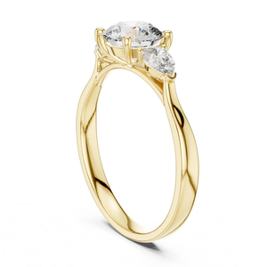Bague en diamant de laboratoire 2 carats, pureté VVS2, couleur E, taille brillant rond, or jaune 14 carats, meilleur cadeau d'anniversaire, diamant certifié IGI - Product Image 4