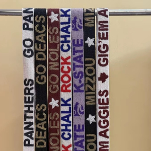 Excellent Quality Premium College Team Spirit Straps with Multi-Color Designs & Personalized Text Gameday Clear Bag Straps 2026 - Product Image 1