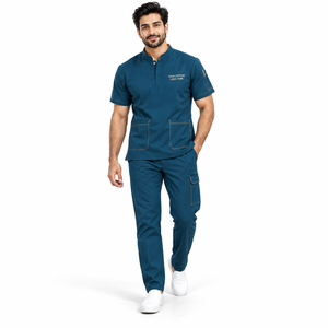 Offre Spéciale : Ensemble d'uniformes médicaux en polyester/coton avec détection d'aiguilles, logo personnalisé, pour infirmières et médecins, vente en gros de vêtements de santé - Product Image 2