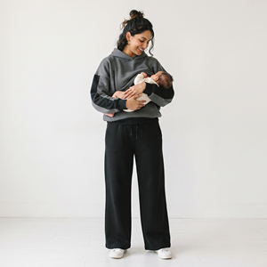 Ensemble de survêtement d'allaitement pour femmes, 100% coton polaire, coupe ample, confortable, vêtements de maternité, ensemble pour maman qui allaitit - Product Image 6
