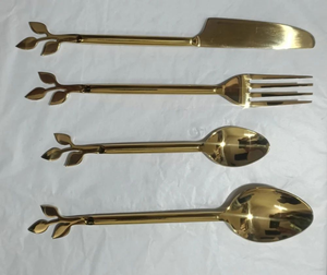 Juego de Cuchara y Tenedor para Ensalada de Acero Inoxidable con Textura Martillada Hecha a Mano, Acabado Artístico, Ecológico, para Fiestas - Product Image 5