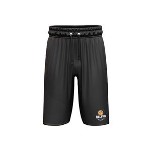 กางเกงขาสั้นกีฬาสีดำสำหรับผู้ชาย กางเกงออกกำลังกาย ระบายอากาศได้ดี เป็นมิตรกับสิ่งแวดล้อม ผลิตจากโพลีเอสเตอร์/ผ้าฝ้าย ยืดหยุ่นได้ ความยาวระดับเข่า กางเกงลำลองสำหรับผู้ชาย - Product Image 1