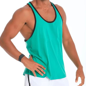 Débardeur sans manches vert pour homme Econex Sports, col rond, tricoté, 100% polyester, couleur unie, séchage rapide, respirant, décontracté, sportif - Product Image 6