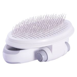 Gyrater Self-Cleaning Swivel Slicker <b>Pet</b> <b>Brush</b> Travel-Friendly <b>Pet</b> Grooming Product - Product Image 4