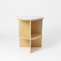 Table d'appoint et de chevet moderne pour chambre et salon, étagère, utilisation hôtelière, en bois d'hévéa écologique et placage MDF, gonflable, garantie 1 an