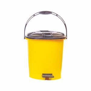 16L <b>Large</b> Detachable Eco-Friendly Folding PE Plastic <b>Pedal</b> <b>Bin</b> for Household Commercial Use Office Organizer Storage Boxes <b>Bins</b> - Product Image 5