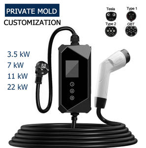 Estación de Carga para Vehículos Eléctricos (VE) Portátil de 7kW/11kW, Estándar Chino ODM GBT, Nueva OEM 230V, con Corriente Ajustable y Funciones Inteligentes - Product Image 5