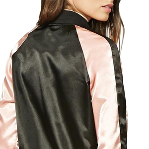 Chaqueta de Lona Transpirable para Mujer, Color Rosa Intenso, Cierre Personalizado, Alta Calidad, Venta al Por Mayor, Ropa Escolar - Product Image 3